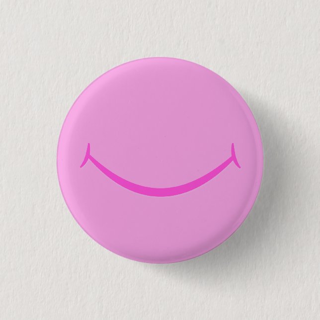 Pink Smile Button (Front)