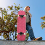 Pink Smile Pattern Skateboard<br><div class="desc">Pink Smile Pattern Skateboard</div>