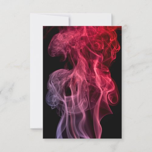 Pink Smoke Personalized Invite