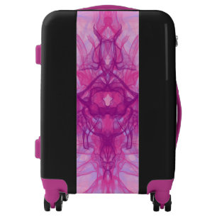 PINK SMOKE - Modern and abstract Fractal Art - Luggage