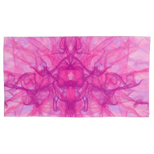 PINK SMOKE - Modern and abstract Fractal Art - Pillow Case