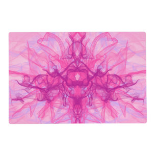 PINK SMOKE - Modern and abstract Fractal Art - Placemat