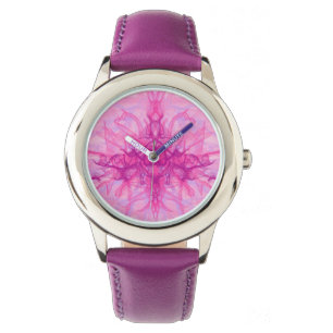 PINK SMOKE - Modern and abstract Fractal Art - Watch