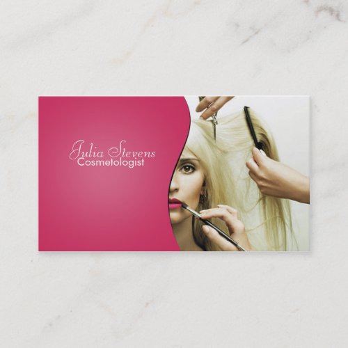 Cosmetologist business card