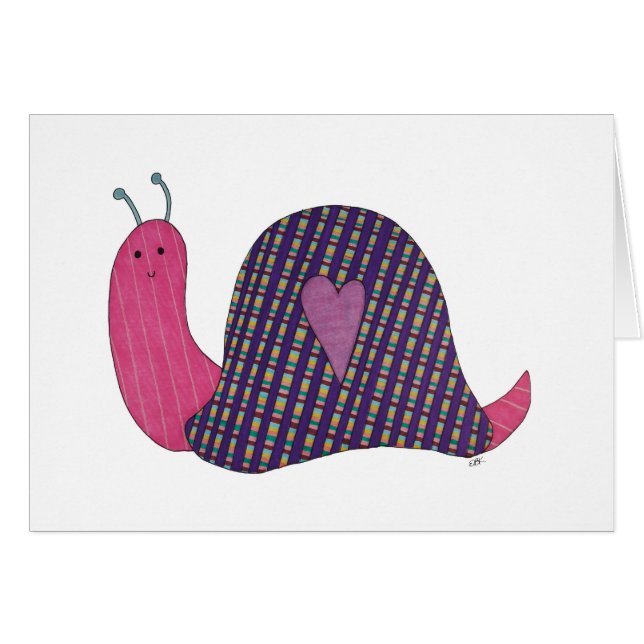 Pink Snail Cards (Front Horizontal)