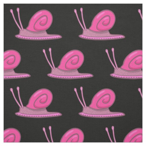 Pink Snails Fabric