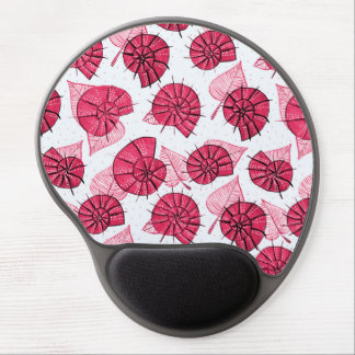 Pink Snails Pattern Girly Gel Mouse Pad