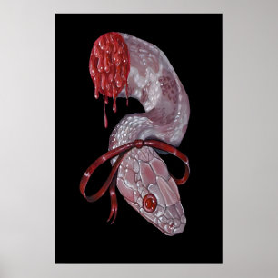 Pink Snake 5x7inch to 8x10 inch - print only 1