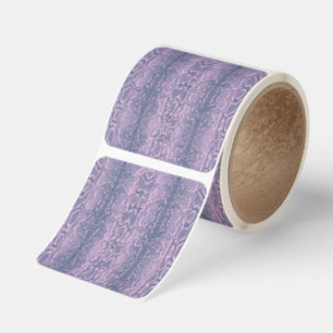 Pink Snake Skin Animal Print Square Sticker