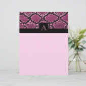 Pink Snakeskin Pattern (Standing Front)