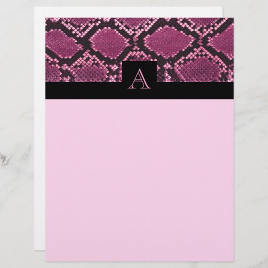 Pink Snakeskin Pattern (Front/Back)