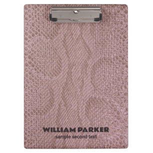 Pink Snakeskin Pattern  Clipboard