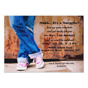 Sneaker Invitations | Zazzle