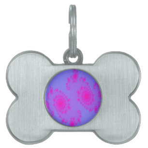 Pink Sneeze Fractal Pet Tag