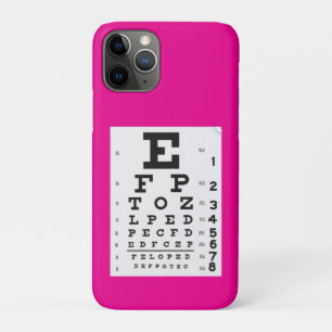 Pink Snellings Chart Eye Chart iPhone / iPad case