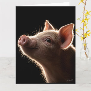 Pink Snout Dreams Card