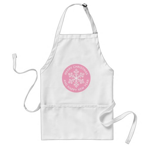 Pink Snowflake Apron