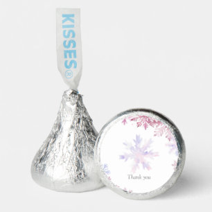 Pink Snowflake Candy Favors for Winter Wonderland