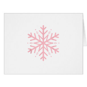 Pink Snowflake Cards