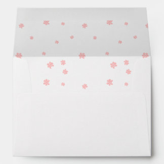 Pink Snowflake Christmas Envelope