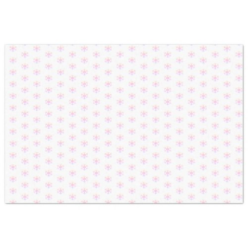 Pink Snowflake Christmas Tissue Paper