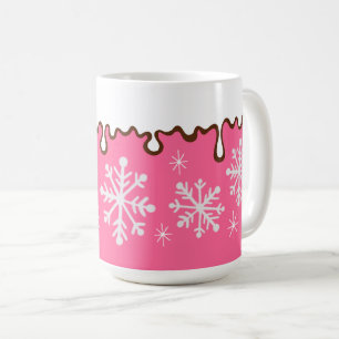 Pink Snowflake Mug