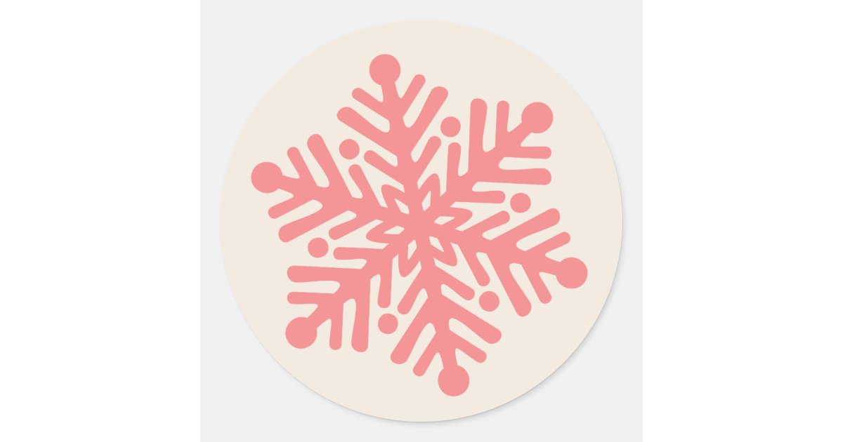 Merry Christmas Snowflake Stickers/Envelope Seals