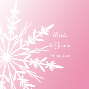 pink snowflake plates zazzle