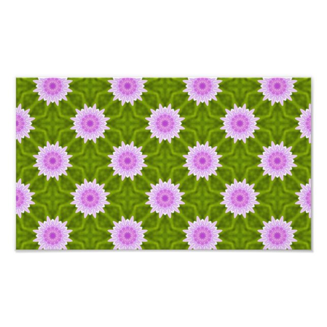 Pink Snowflakes Photo Print (Front)