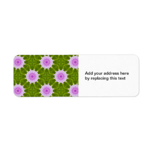 Pink Snowflakes Return Address Label