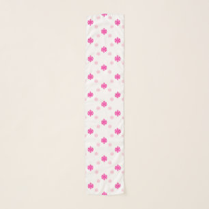 Pink Snowflakes Scarf