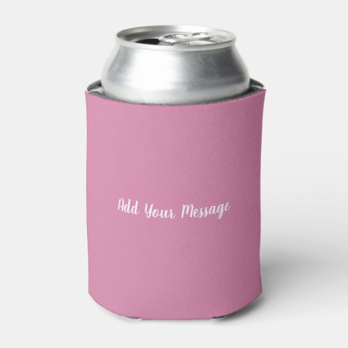 Pink Solid Color Can Cooler