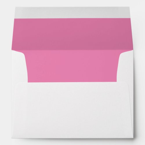 Pink Solid Color Lined Envelope