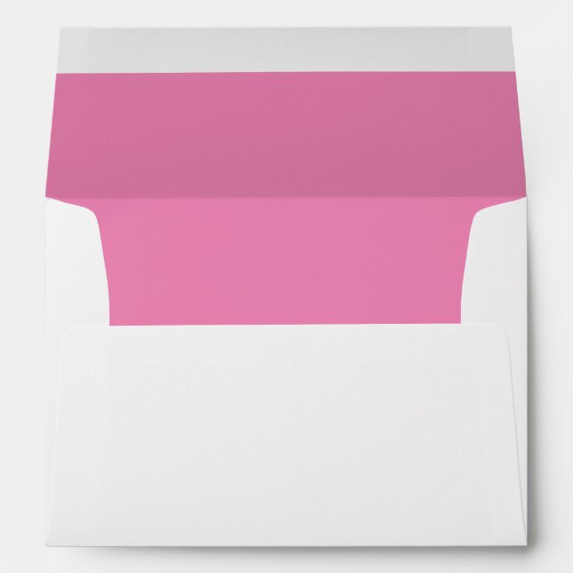 Pink Solid Color Lined Envelope (Back (Bottom))
