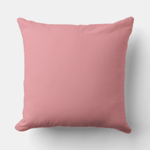 Pink Solid e9959d Throw Pillow