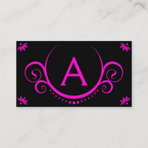 pink sophistications business card template