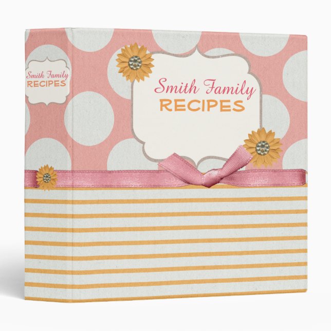 Pink Sorbet Recipe Binder (Front/Spine)