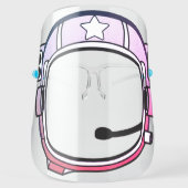 Pink Space Astronaut Helmet With Mic Face Shield (Front)