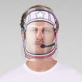 Pink Space Astronaut Helmet With Mic Face Shield (Insitu)