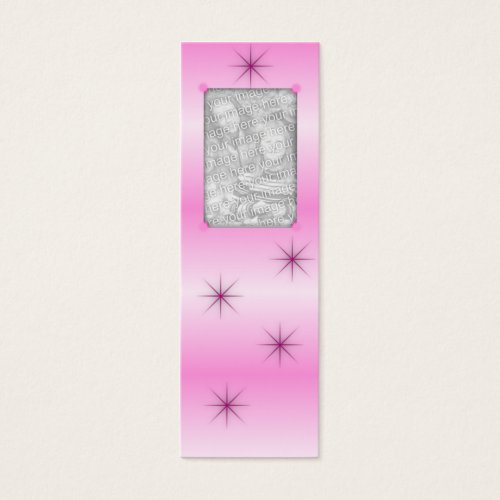Pink Sparkle Bookmarks Business Card