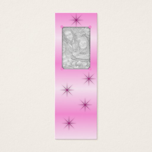 Customizable Pink Sparkle Bookmarks Business Card