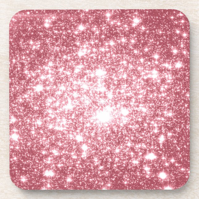 Pink Sparkle Coaster (Front)
