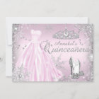 Pink Sparkle Dress Tiara Quinceanera