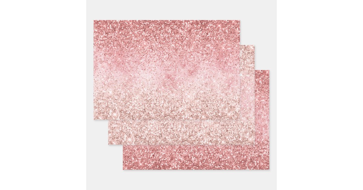 Pink Glitter Wrapping Paper