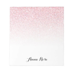 Pink Sparkle Glam Notepad