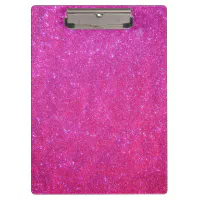 Pink Sparkle Glitter Girly Girl Stuff Clipboard 1