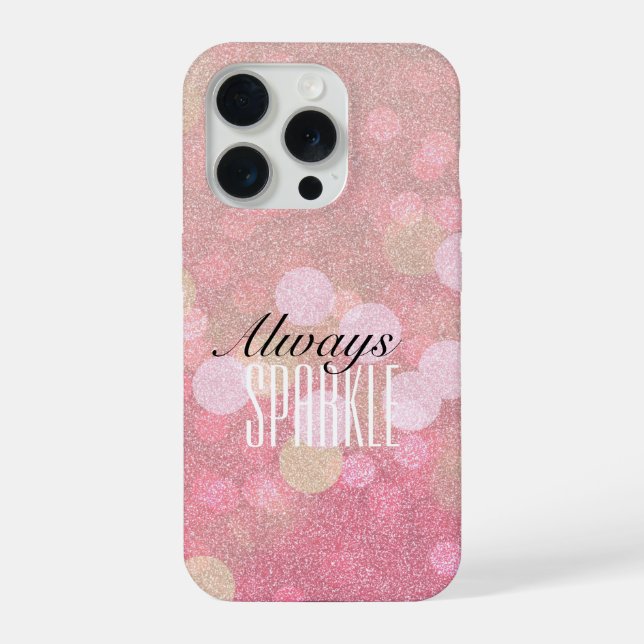 Pink Sparkle iPhone Case (Back)