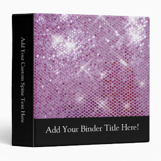 Pink Sparkle-Look Binder