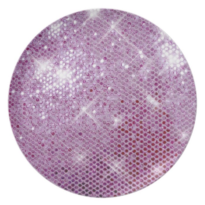 Pink Sparkle Look Dinner Plates