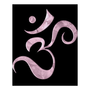 Pink Sparkle Om Poster